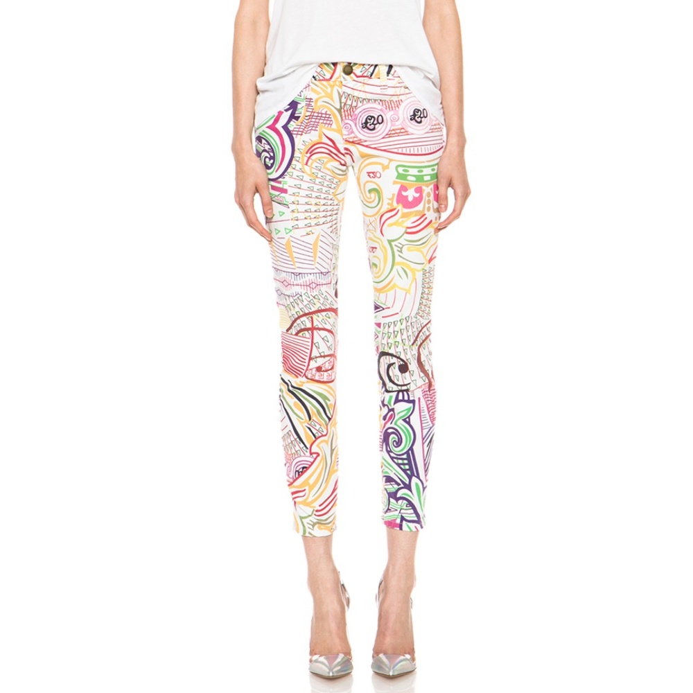 Mary Katrantzou Women's Multicolor Low Rise Jeans